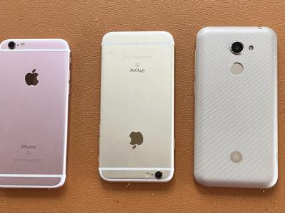 1 Vodafone V8 VDF 710 2 Apple iPhone S6 Plus, one original box