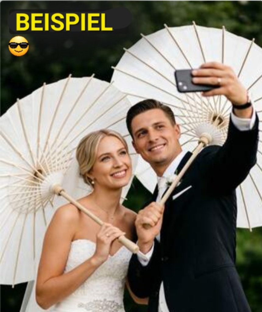 10 Hochzeitsschirme Partyschirme Dekoschirme Gartenschirne Terrassenschirme Ø 83cm NEU