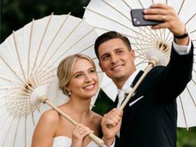 10 Hochzeitsschirme Partyschirme Dekoschirme Gartenschirne Terrassenschirme Ø 83cm NEU