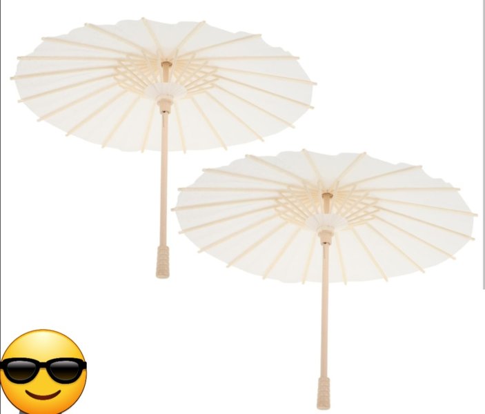 10 Hochzeitsschirme Partyschirme Dekoschirme Gartenschirne Terrassenschirme Ø 83cm NEU
