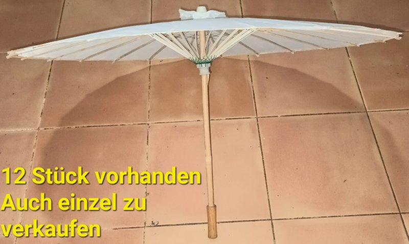 10 Hochzeitsschirme Partyschirme Dekoschirme Gartenschirne Terrassenschirme Ø 83cm NEU