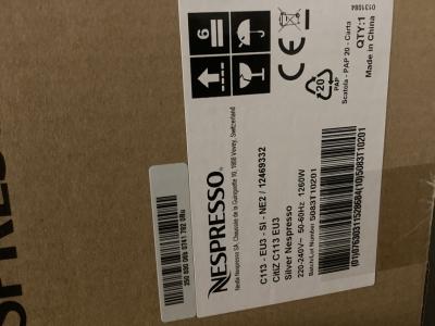 1x Nespresso PROFESSIONAL CitiZ Silver C113 New, original packaging