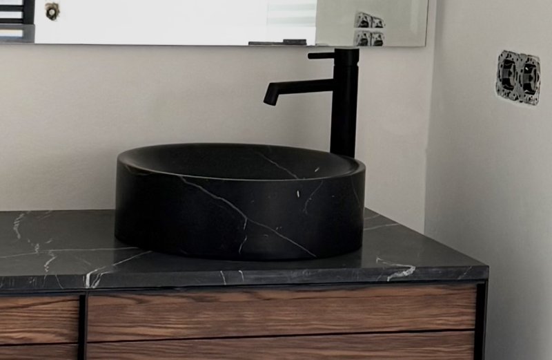 2 Marble Above-Counter Washbasins, Like New