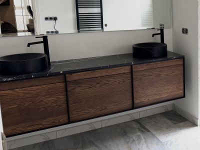 2 Marble Above-Counter Washbasins, Like New
