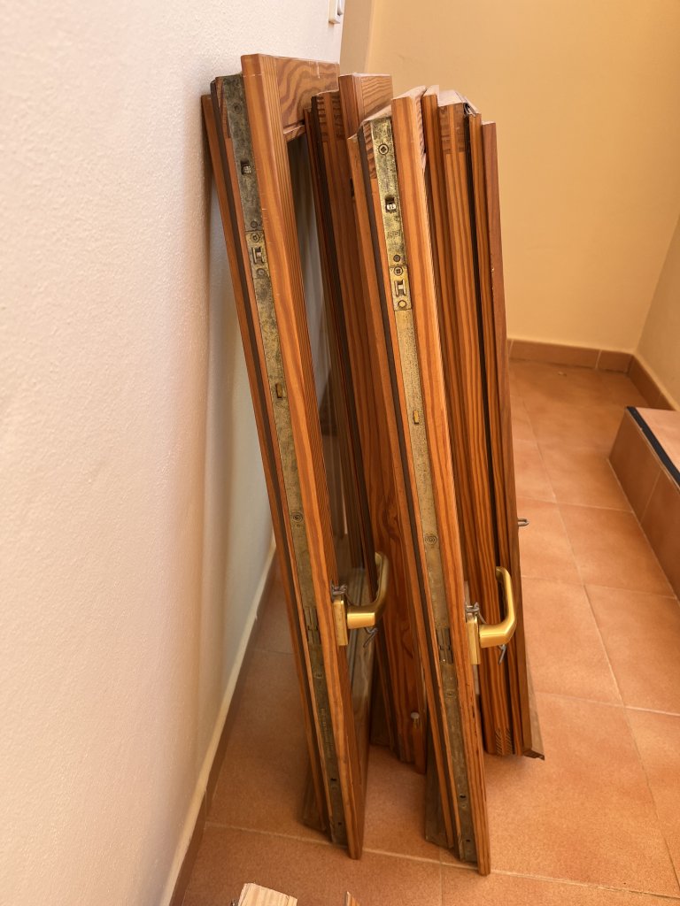 2 Doppelflügel-Fenster 120x100cm