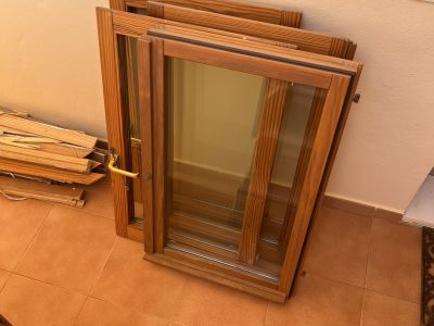 2 Doppelflügel-Fenster 120x100cm