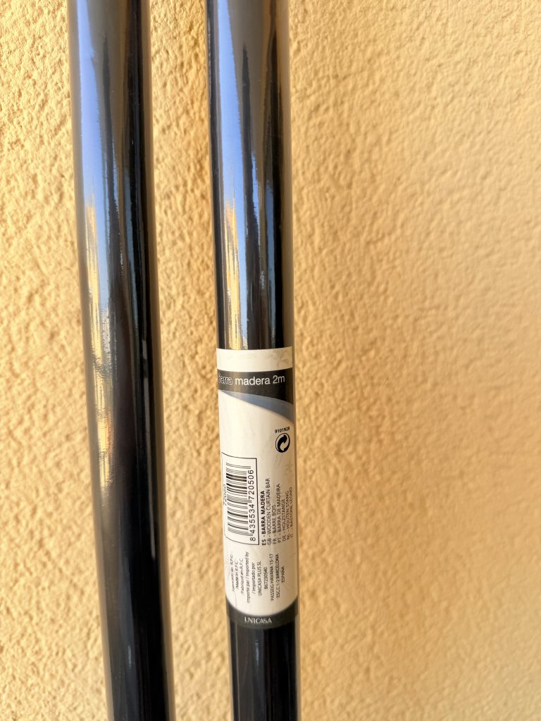 2 Gardinenstangen à 2 m  originalverpackt