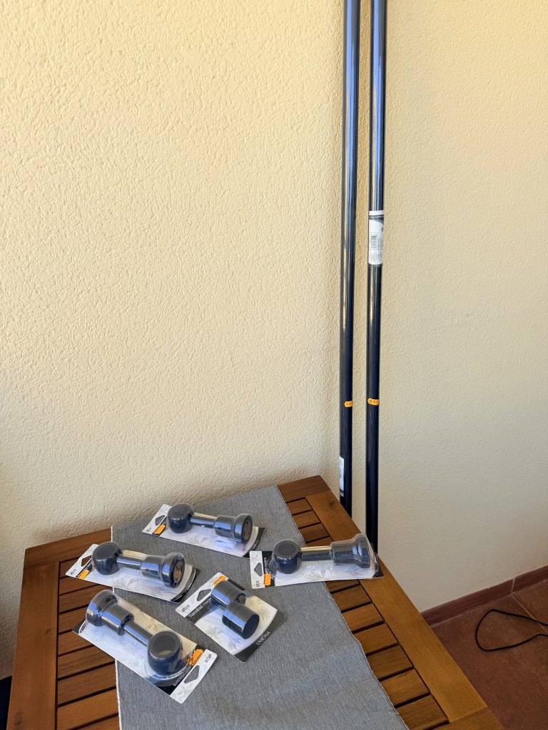 2 Gardinenstangen à 2 m  originalverpackt