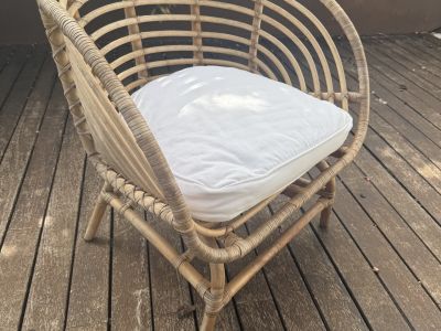 2 Gartenstühle mit Kissen