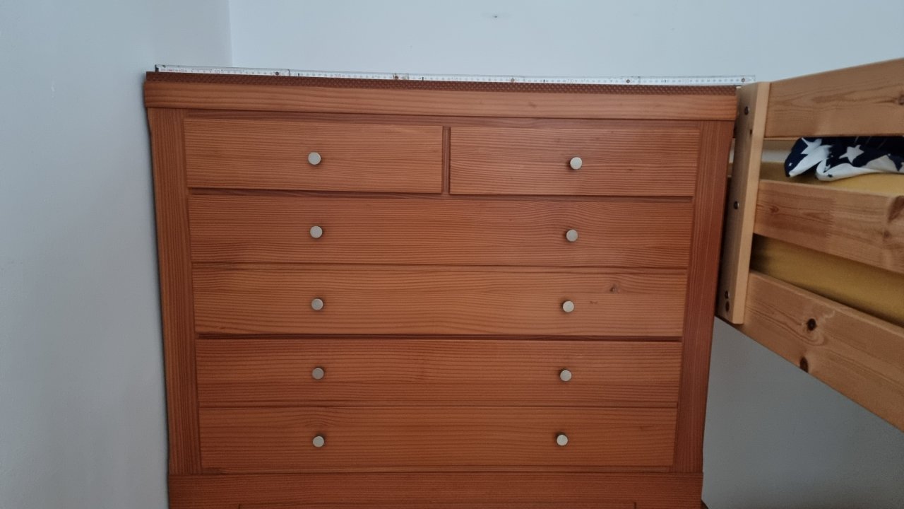2 identical brown dressers