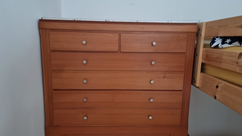 2 identical brown dressers