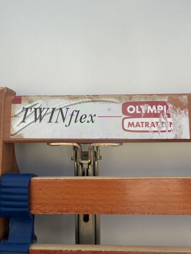 2 hochwertige Federholz-Lattenroste 90 x 200 cm - Olympia Twinflex