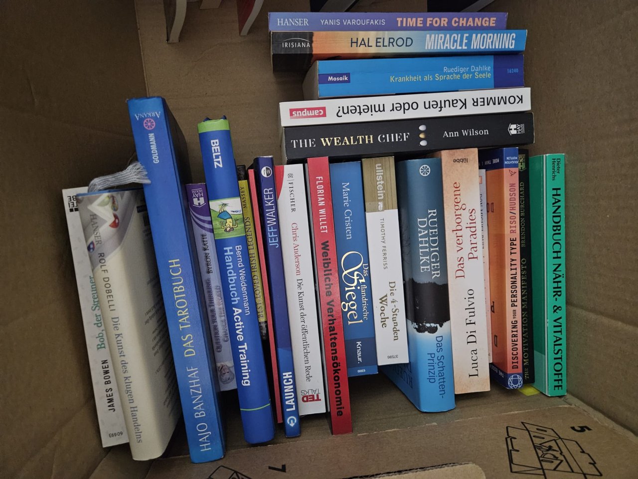 2 Kisten deutsche Bücher: Romane, Thriller & Sachbücher