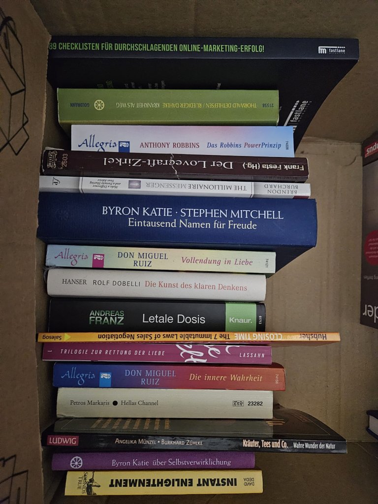 2 Kisten deutsche Bücher: Romane, Thriller & Sachbücher