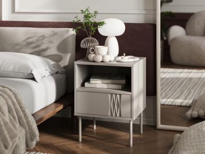 2 Neue Nachtische in beige