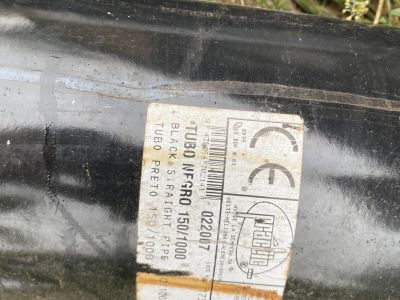2 Ofenrohre schwarz