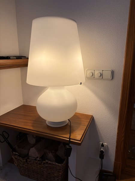 2 originale FontanaArte 1853 Tischlampen  italienisches Design