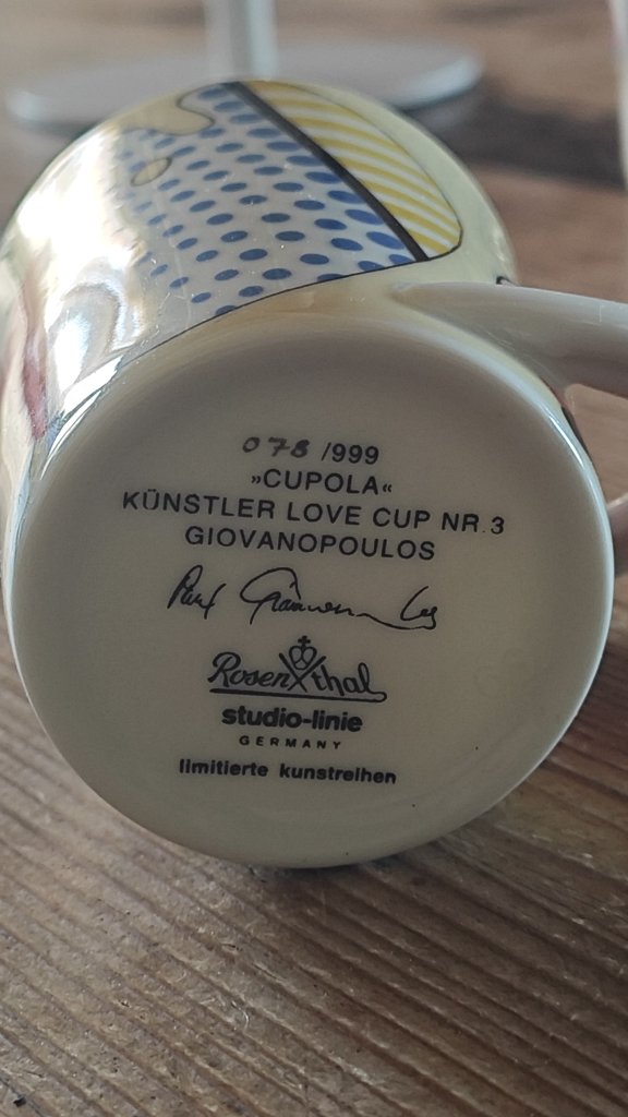 2 Rosenthal Collector Espresso Cups