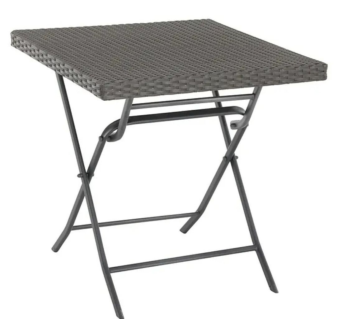 2 pcs balcony/garden folding table 70 x 70 cm