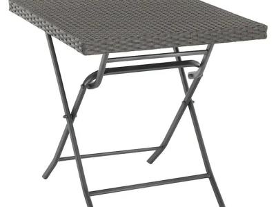 2 Stück Balkontisch Gartentisch klappbar 70 x 70 cm