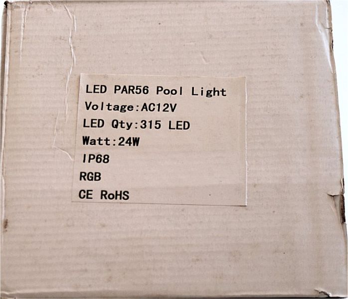 2 Stück neue RGB LED-Pool-Scheinwertfer in OVP,  12 V AC – 24 W