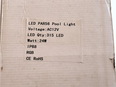 2 Stück neue RGB LED-Pool-Scheinwertfer in OVP,  12 V AC – 24 W