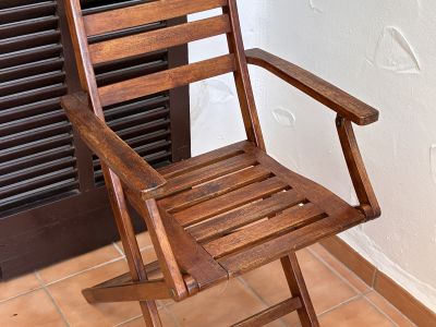 2 Teak Stühle klappbar