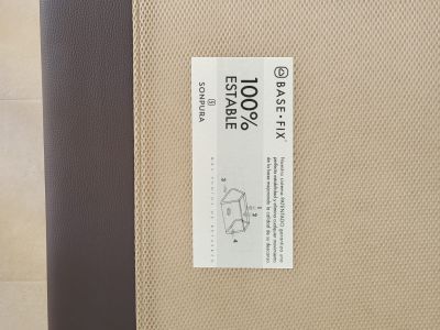 2 bases tapizadas nuevas "Sonpura Tapibase Casual" de 90 x 190 cm con patas de madera maciza