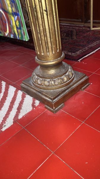 2 columnas de madera maciza