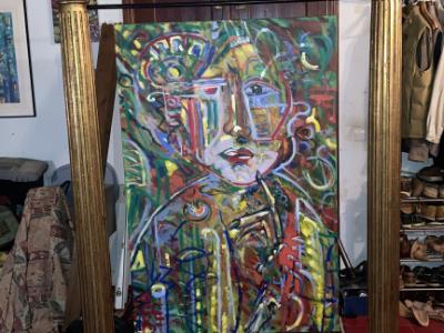 2 columnas de madera maciza