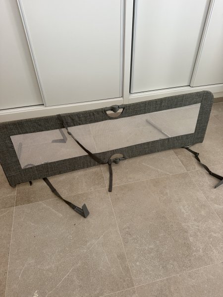 2 x Hauck Sleep N Safe Plus XL bed rail 150x50 cm grey