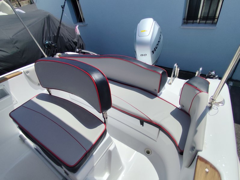 2023 Marinello Fisherman 16 + Motor Honda BF80 + Trailer 1300kg Motorboot Angelboot