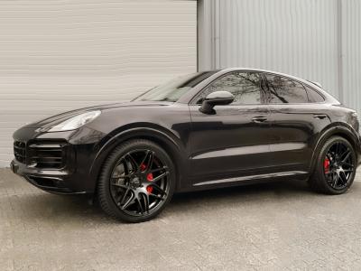 22 Zoll Alufelgen Felgen Porsche Cayenne 92A 9YA + Coupe GTS Turbo 4S NEU seidenglanz schwarz