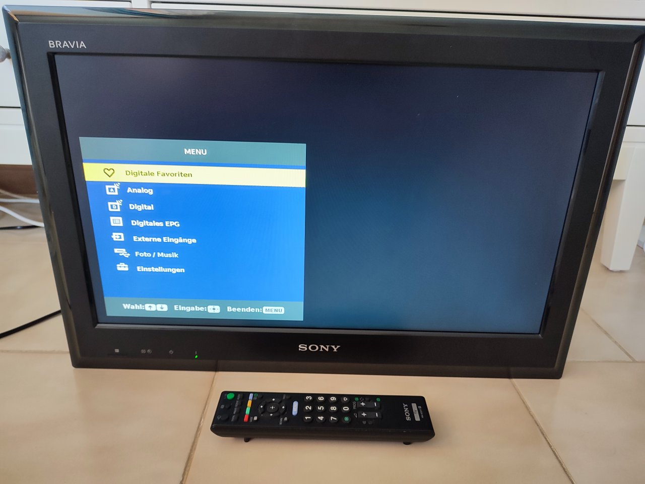 22 Zoll Fernseher Sony KDL-22S5500 BRAVIA LCD-TV 22" HD ready Schwarz