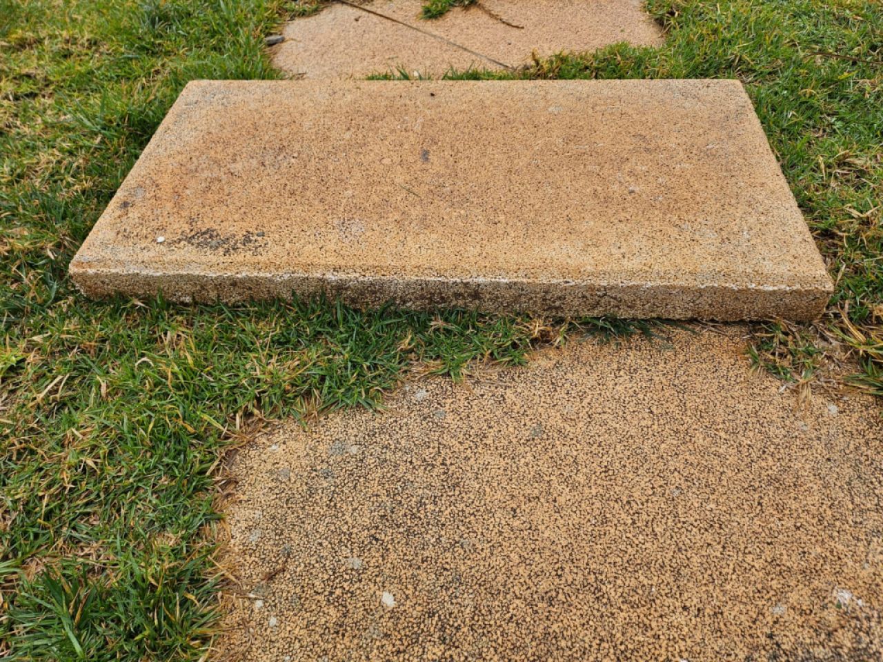 25 terrace slabs, pool edging to give away 80x40x7 cm