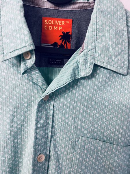 2er Set S. Oliver Kurzarmhemden, Größe L – Top-Zustand!