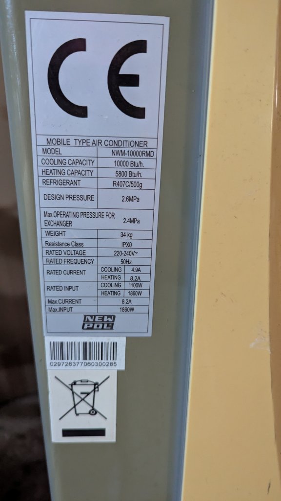 2x mobile air conditioner New Pol