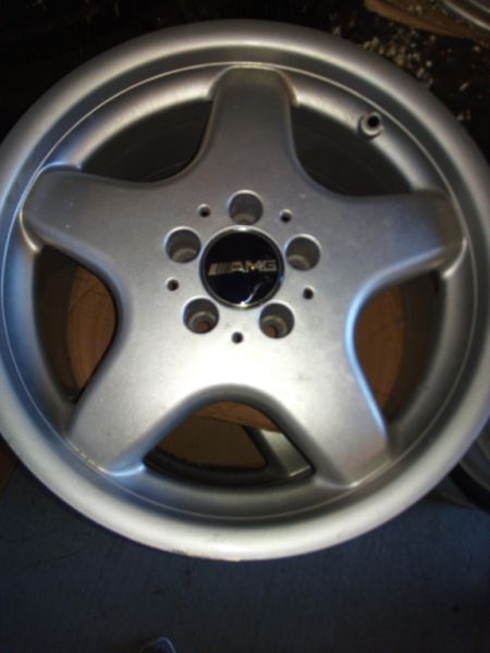 4 aluminium rims Mercedes AMG 8j 17 Et35