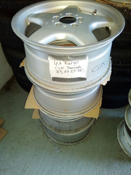 4 aluminium rims Mercedes AMG 8j 17 Et35