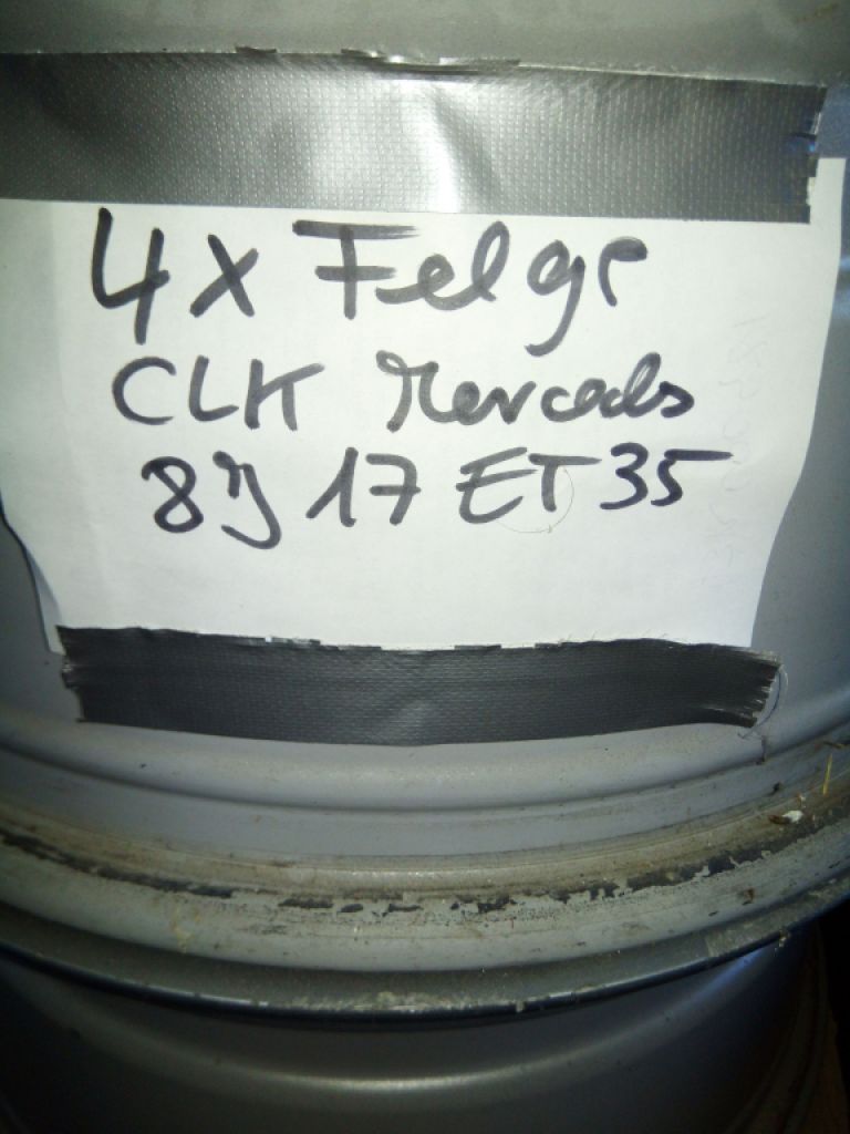 4 aluminium rims Mercedes AMG 8j 17 Et35