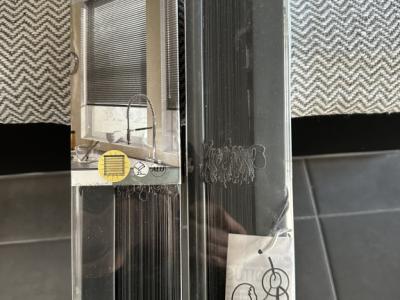 4 Anthracite Aluminum Roller Blinds, New