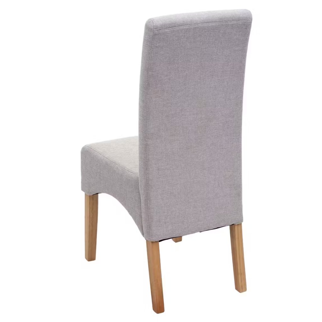 4 Neue Esszimmerstühle in Textil in beige