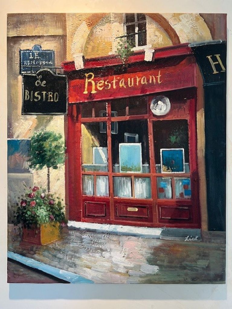 4 original French paintings by "Liot"