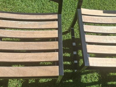 4 robuste Gartenstühle
