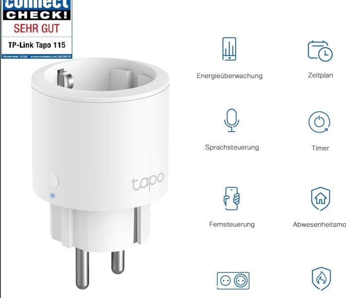 4 Tapo P115 Smarte WLAN Steckdosen + Energieverbrauchskontrolle (bis zu 46 Stück verfügbar)