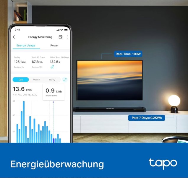 4 Tapo P115 Smarte WLAN Steckdosen + Energieverbrauchskontrolle (bis zu 46 Stück verfügbar)