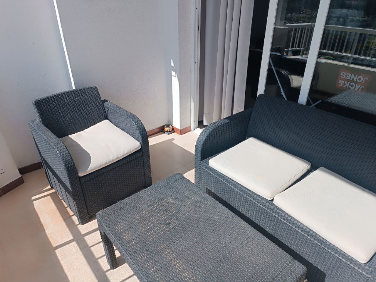 4-teilige Lounge Sitzgruppe aus Polyrattan