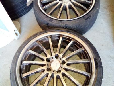 4  vercromte Aluminium Flegen Crossfire Mansorey Kompletträder