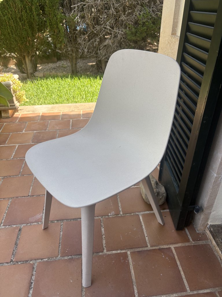 4x IKEA ODGER, weiß/beige