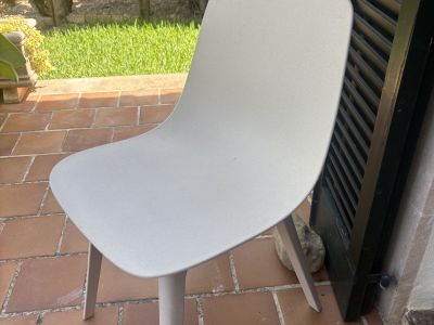 4x IKEA ODGER, weiß/beige